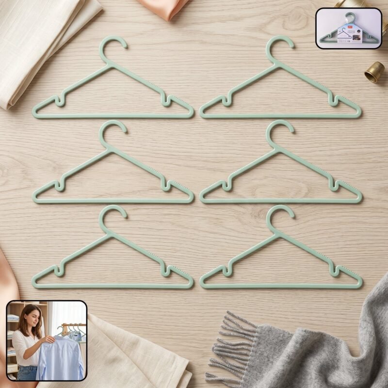 Plastic-Clothes-Hanger-1.jpg Plastic Clothes Hangers � Non-Slip Design for Safe Grip and Organization
