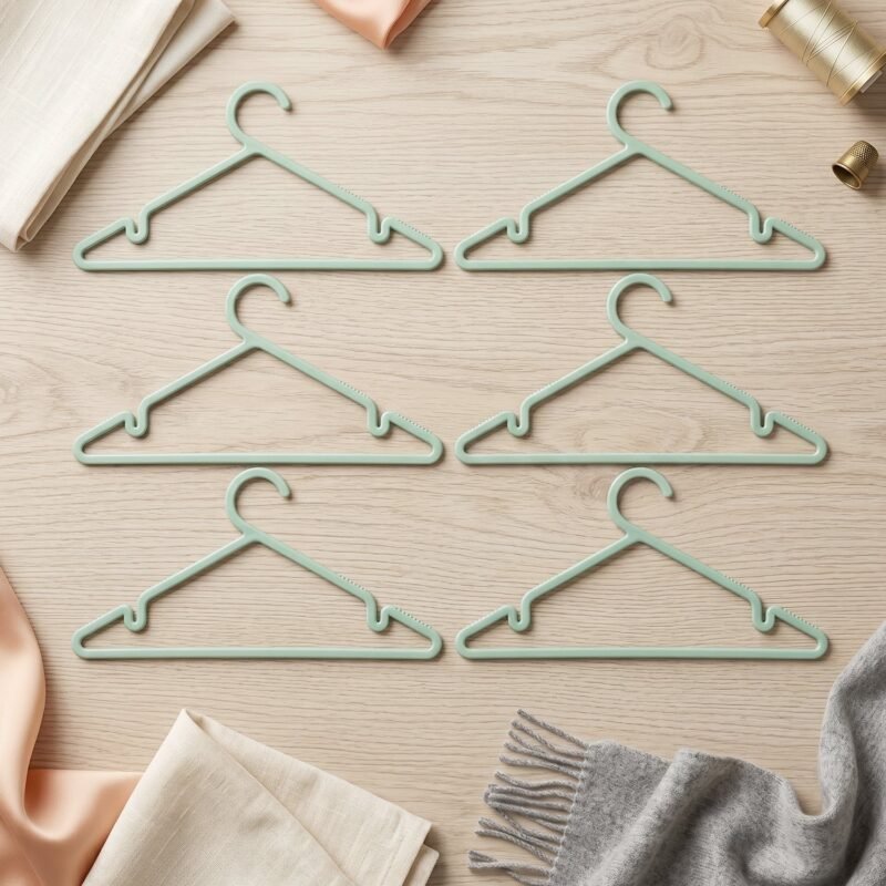 Plastic-Clothes-Hanger-2.jpg Plastic Clothes Hangers � Non-Slip Design for Safe Grip and Organization