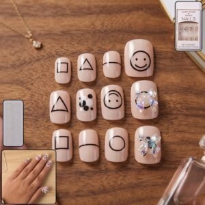 Press-On Nails � Reusable False Nail Set with Strong Glue for Equally Glam Looks