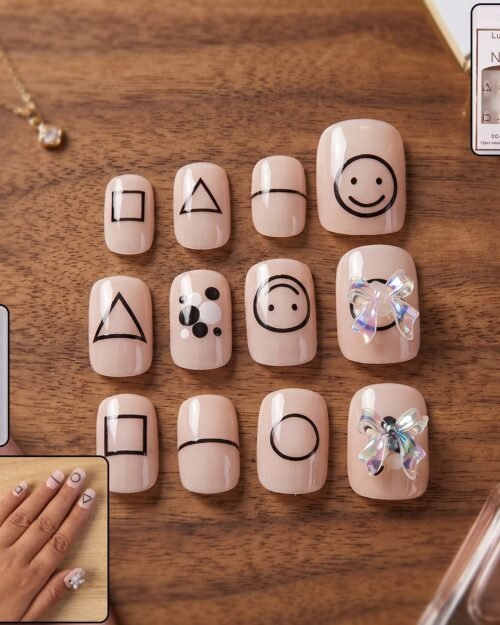 Press-On Nails � Reusable False Nail Set with Strong Glue for Equally Glam Looks