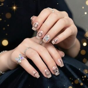 Press-On Nails � Reusable False Nail Set with Strong Glue for Equally Glam Looks