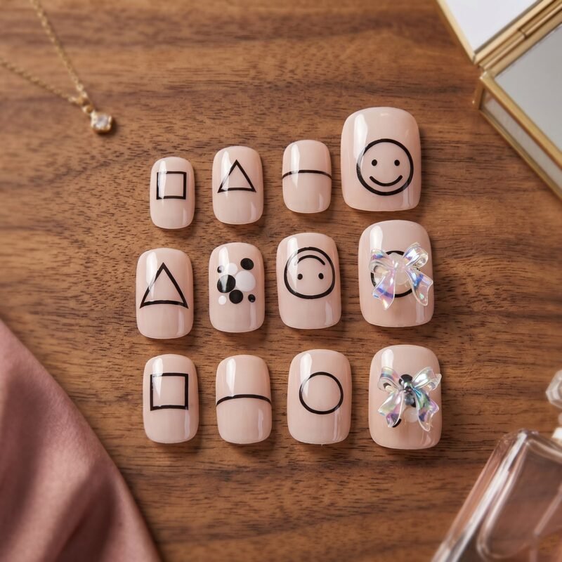 Press-On Nails � Reusable False Nail Set with Strong Glue for Equally Glam Looks