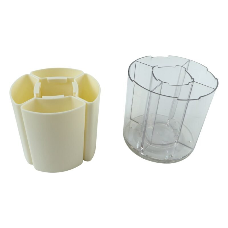 Rotating Desk Organizer � 5 Compartments with 360� Spin for Office & Home