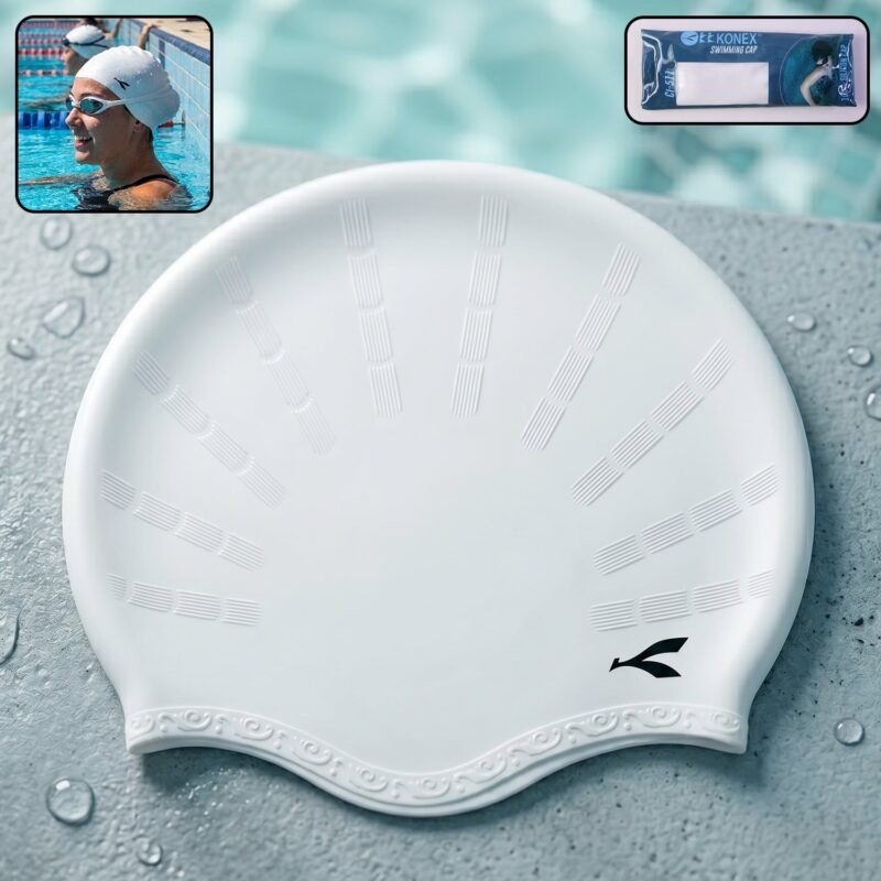 Silicone Swimming Cap � Waterproof & Flexible Fit for All Ages