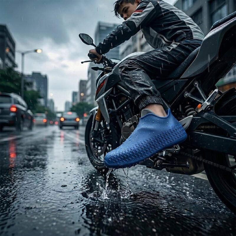 SiliconeRainShoeCovers-03.jpg Reusable Waterproof Silicone Shoe Cover � Keeps Shoes Dry in Monsoon