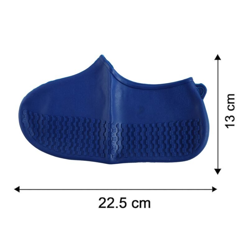 SiliconeRainShoeCovers-size.jpg Reusable Waterproof Silicone Shoe Cover � Keeps Shoes Dry in Monsoon