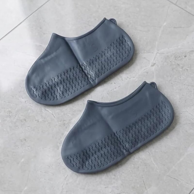 SiliconeRainShoeCoversGrey-06.jpg Reusable Waterproof Silicone Shoe Cover � Stay Dry & Non-Slip