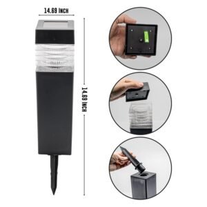 SolarPoweredPathwayLights-size.jpg Garden Solar Light � Waterproof Outdoor LED Lamp for Pathways