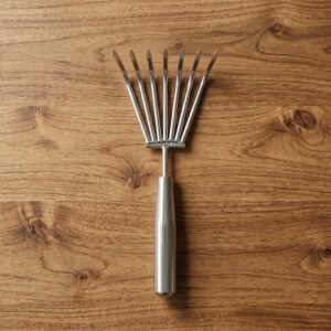 SteelGardeningHandRake-06.jpg Stainless Steel Garden Rake � Durable & Rust-Resistant Tool for Easy Gardening