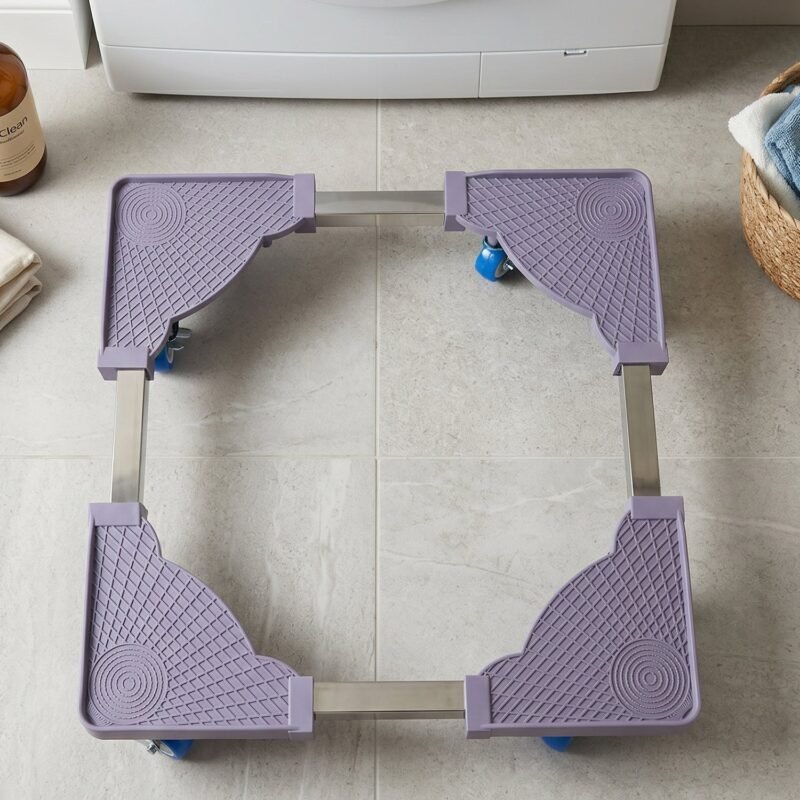 Washing-Machine-Stand-2.jpg Adjustable Appliance Stand � Easy Move & Stable Support for Home Appliances