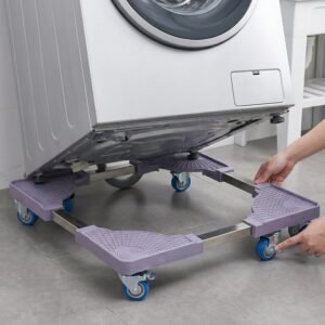 Washing-Machine-Stand-3.jpg Adjustable Appliance Stand � Easy Move & Stable Support for Home Appliances