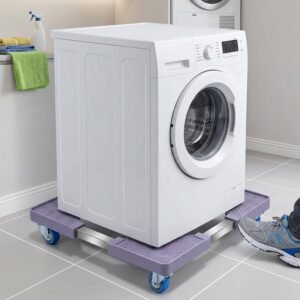 Washing-Machine-Stand-5.jpg Adjustable Appliance Stand � Easy Move & Stable Support for Home Appliances