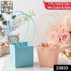 Flower Packaging Bag � Foldable Waterproof Handle for Gifts