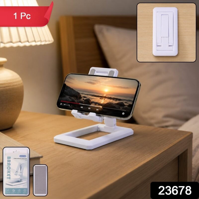Foldable Plastic Mobile Phone Holder � Adjustable & Portable Stand