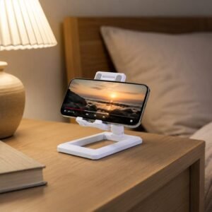 Foldable Plastic Mobile Phone Holder � Adjustable & Portable Stand