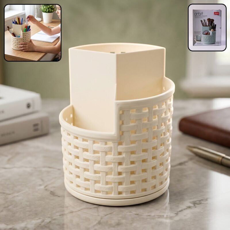 revolving-holder-1.jpg Apex Orbit 360� Rotating Organizer Stand � Durable Plastic Storage Solution