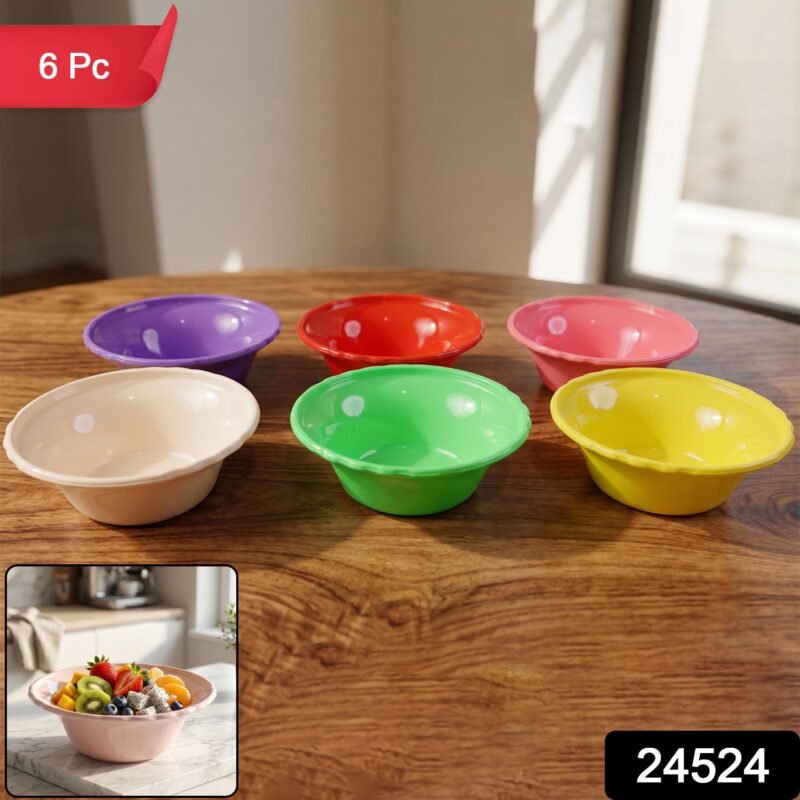 Plastic Serving Bowl Set � Bright, Durable & Unbreakable for Everyday Use