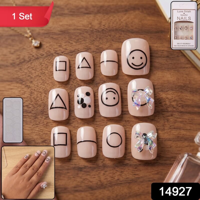 Press-On Nails � Reusable False Nail Set with Strong Glue for Equally Glam Looks