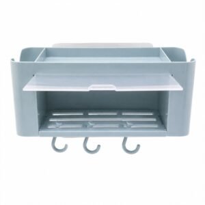 storage-organizer-06.jpg Wall Mounted Storage Organizer Shelf � Space-Saving Bathroom & Kitchen Solution