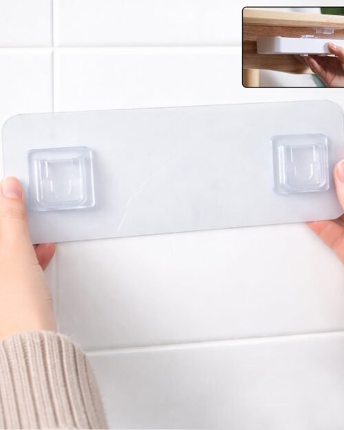 Self Adhesive Wall Mounted Hanger – Easy Space Saver for Home