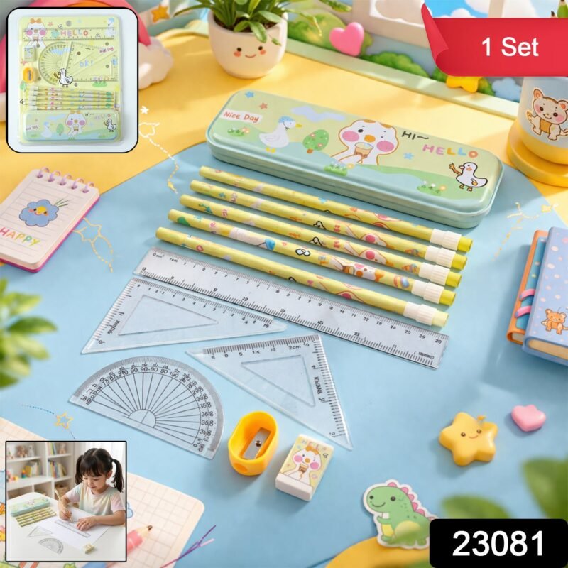 01-compass-box.jpg Cartoon Geometry Box Set – Fun & Organised School Supplies