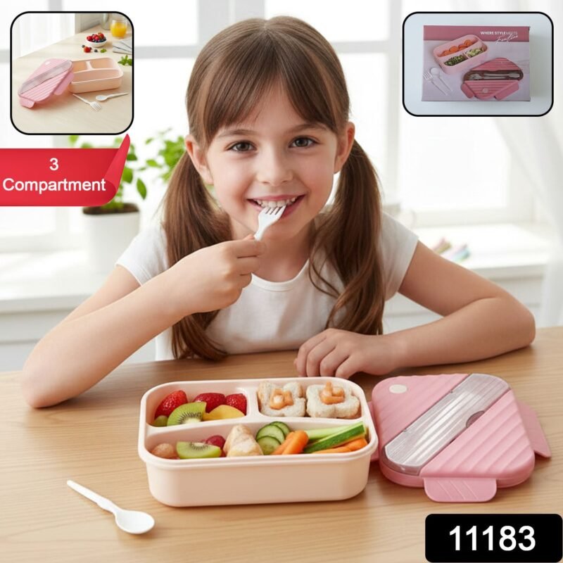 01-sku_b6e3d6af-36e6-43d1-9494-8495ce25c867.jpg Plastic 3 Compartment Lunch Box for Kids – Organized & Portable