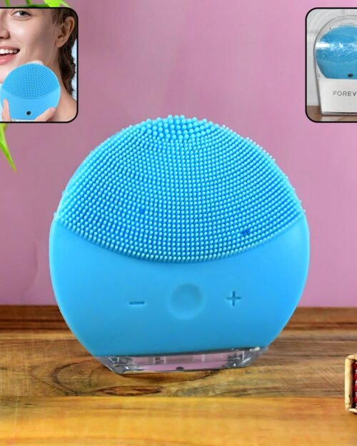 Silicone Sonic Facial Cleansing Brush – Gentle Deep Pore Cleanser