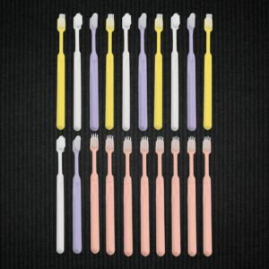 Soft Plastic Toothbrush Set – 20 Pcs with Travel Box | BrushedUp
