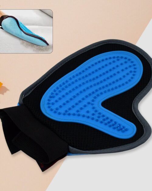 Pet Grooming Glove � Gentle Deshedding & Massage Tool for Pets
