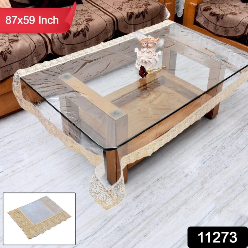 01_1b97fbde-fd7f-46e5-8d3f-2edfd1746c71.jpg Transparent PVC Table Cover � Waterproof & Stylish for Dining & Center Tables
