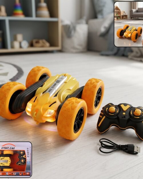 01_2519134a-9fe1-415f-93de-f54d42e2393b.jpg Remote Control Double Flip Stunt Car � High-Speed Fun with Lights