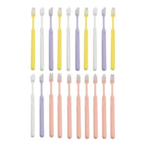 Soft Plastic Toothbrush Set – 20 Pcs with Travel Box | BrushedUp