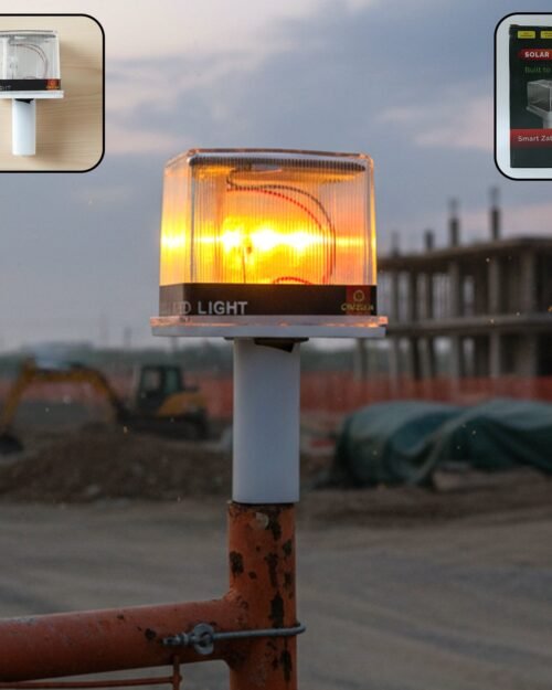 Solar Warning Light – Bright, Eco-Friendly Outdoor Safety Signal
