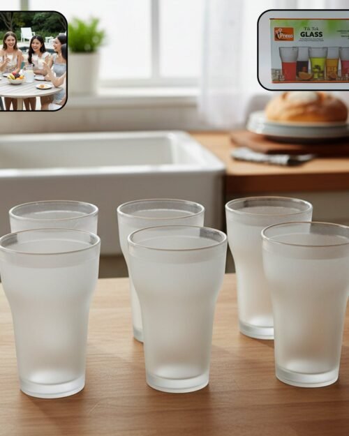 Unbreakable Plastic Drinking Water Glass – Durable & Reusable Set