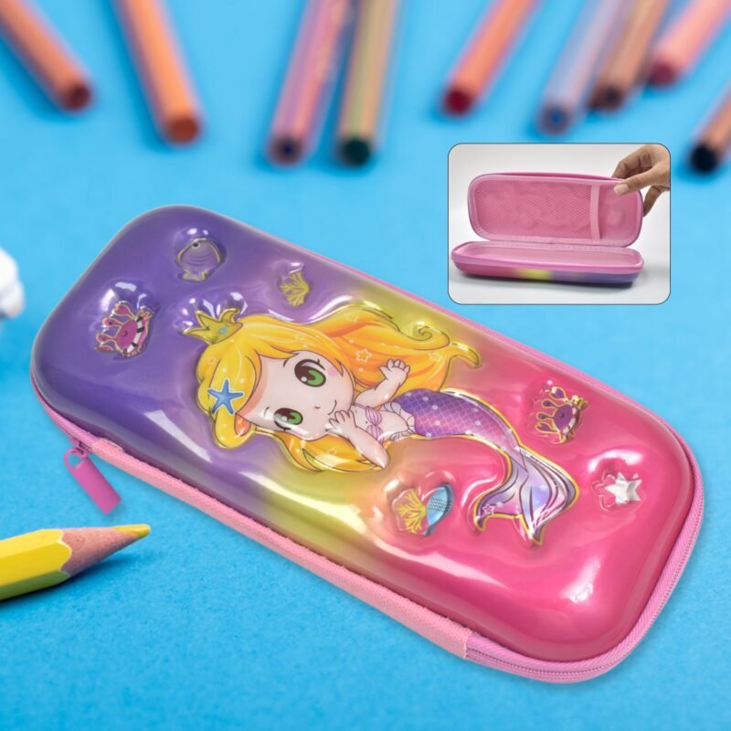 01_632fc8f2-f817-4ce7-b93f-b1e431645800.jpg Cute Cartoon Pencil Case � Durable Hard Shell with Zipper