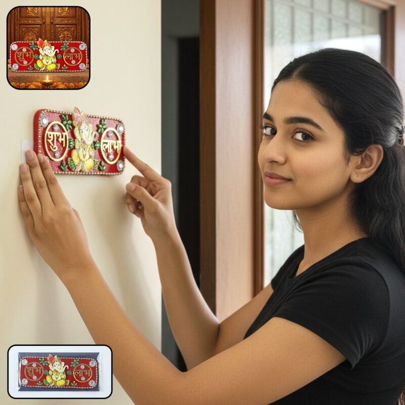 01_736a91d3-3fe5-4755-9c04-460efc4d5e46.jpg Shubh Labh Door Hanging – Traditional Ganesha Decor for Diwali