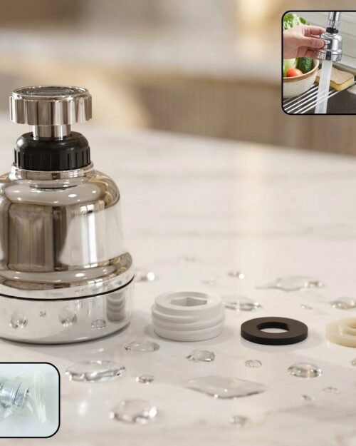 Kitchen Faucet Sprayer Head – 3 Water Modes for Versatile Use