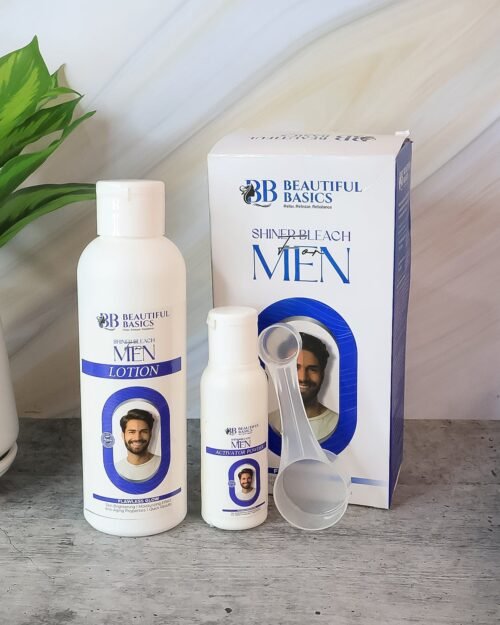 Men's Skin Bleach – Brightening Lotion & Activator Powder Set (200 gm)