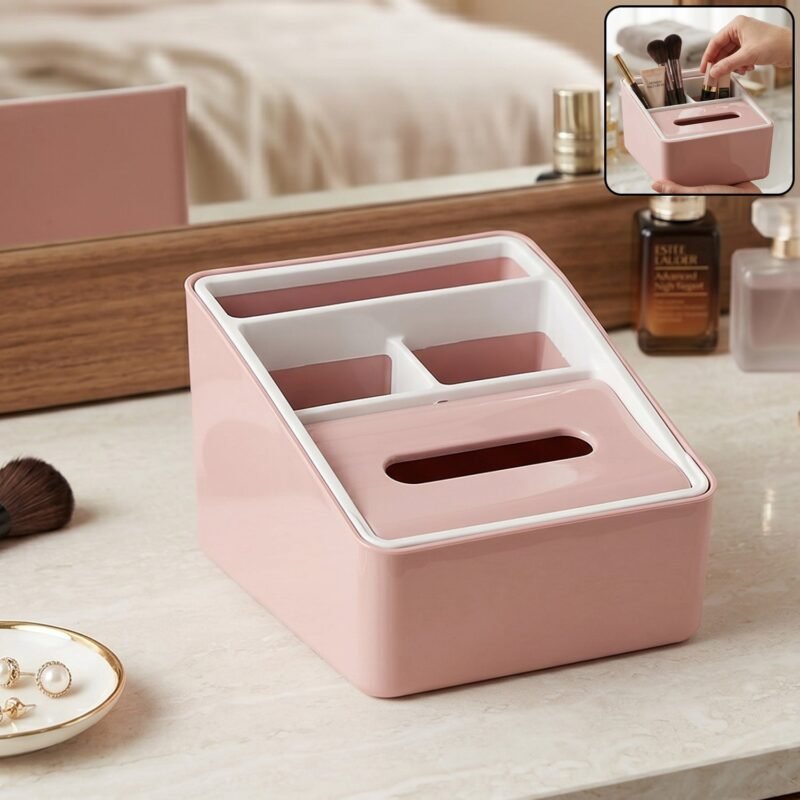 01_86a153f4-bf33-4848-a845-e722473b92b4.jpg Plastic Multipurpose Storage Organizer Box � Space-Saving & Durable