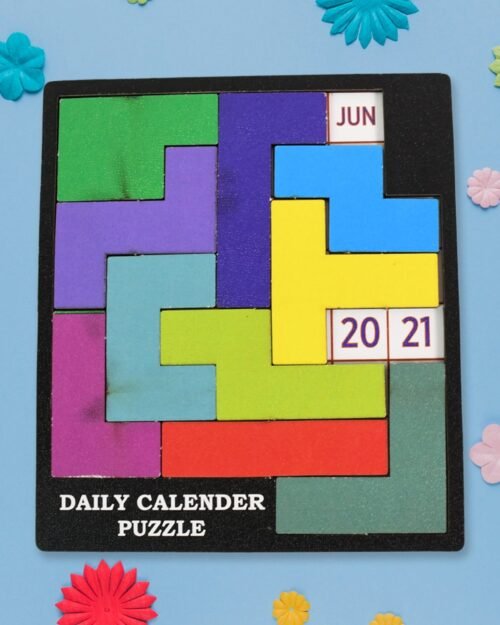 Wooden Daily Calendar Puzzle � Mind Challenge Game | Inventive Play