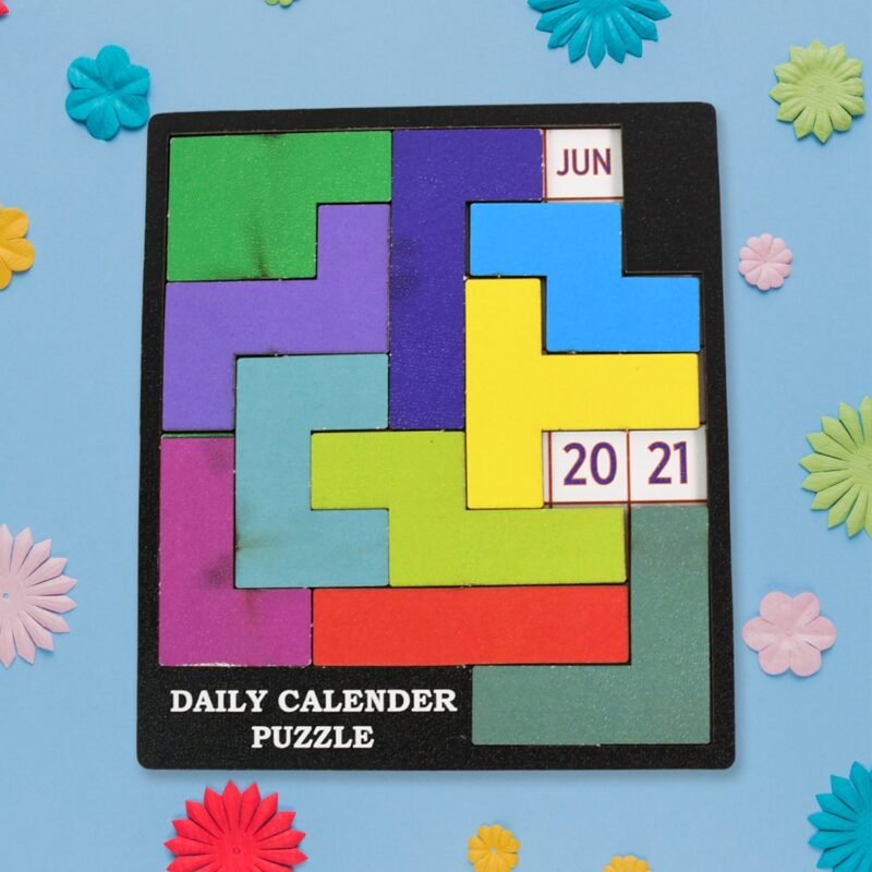 Wooden Daily Calendar Puzzle � Mind Challenge Game | Inventive Play