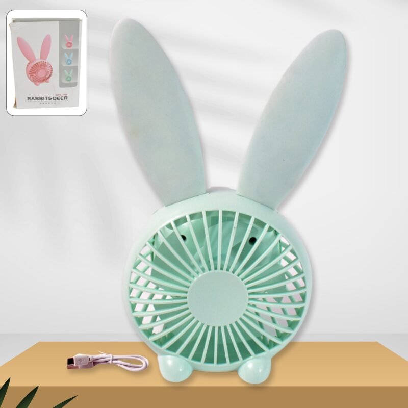 01_91a35ba0-7f79-465b-a562-9f34429575c9.jpg USB Desk Fan – Cute Rabbit Mini Fan with Mist Air | Deskrova