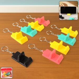 Mobile Stand Keychain – Compact 2-in-1 Phone Holder
