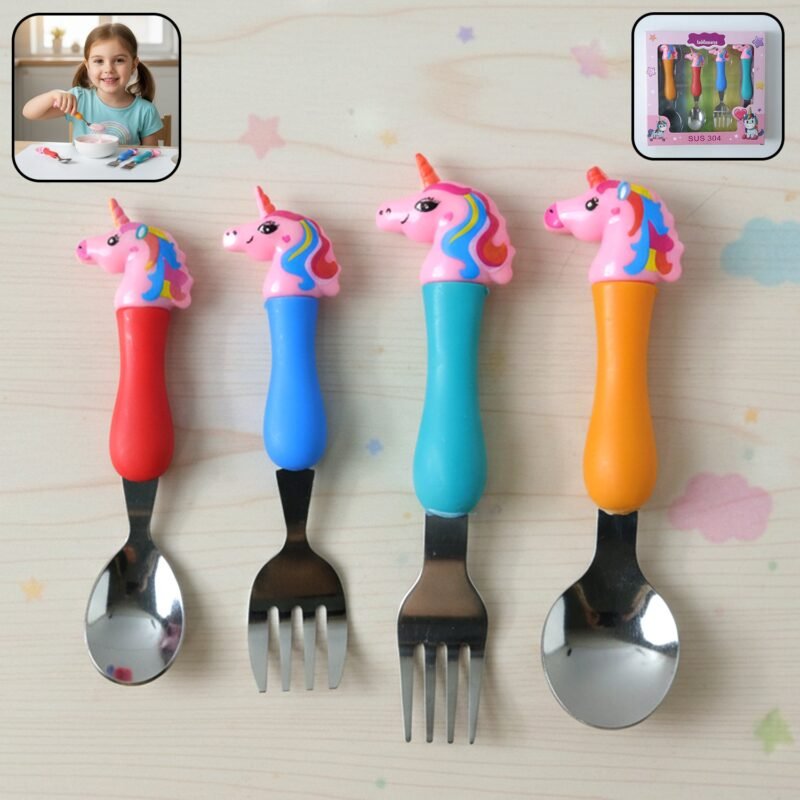 01_9747064c-41ab-48f0-bccf-d55fa97933cc.jpg Unicorn Kids Spoon and Fork Set – Cute & Safe for Little Eaters