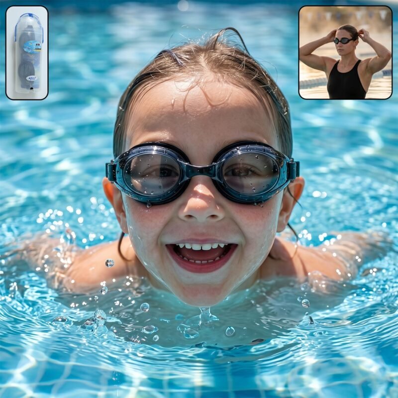 Kids Anti-Fog Swimming Goggles � Adjustable Leakproof Fit