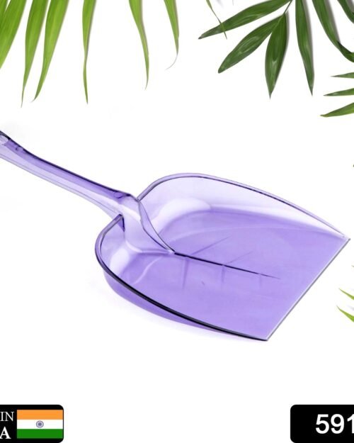 Unbreakable Plastic Dustpan – Large Size with Long Handle for Home Cleaning