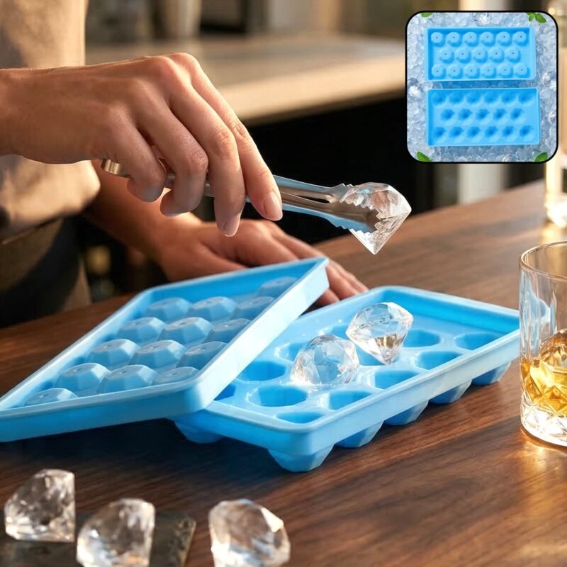 01_aca53c96-48fa-467e-9fce-7b9a0a318634.jpg Multipurpose Ice Cube Tray – Flexible Mold for Drinks & Snacks