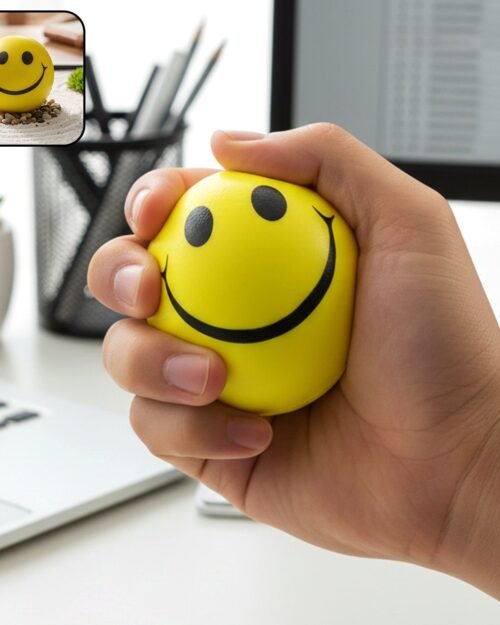 Soft Foam Smiley Toy Ball – Stress Relief for Kids & Adults