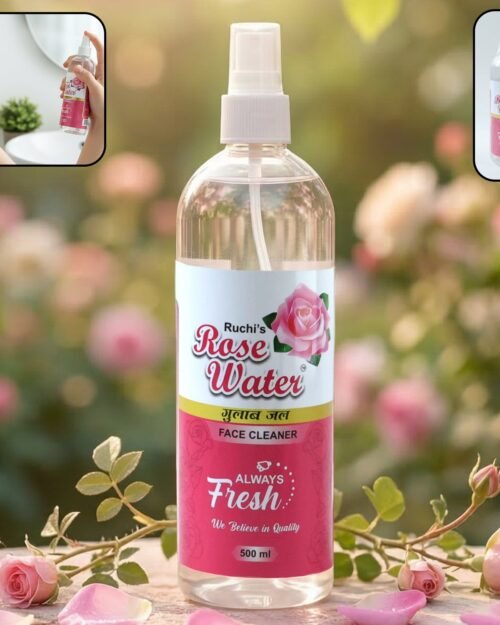 Rose Water Face Cleanser Spray – Hydrating & Refreshing Mist for Skin