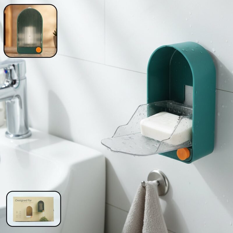 Wall Mounted Soap Holder – Space-Saving & Draining Design